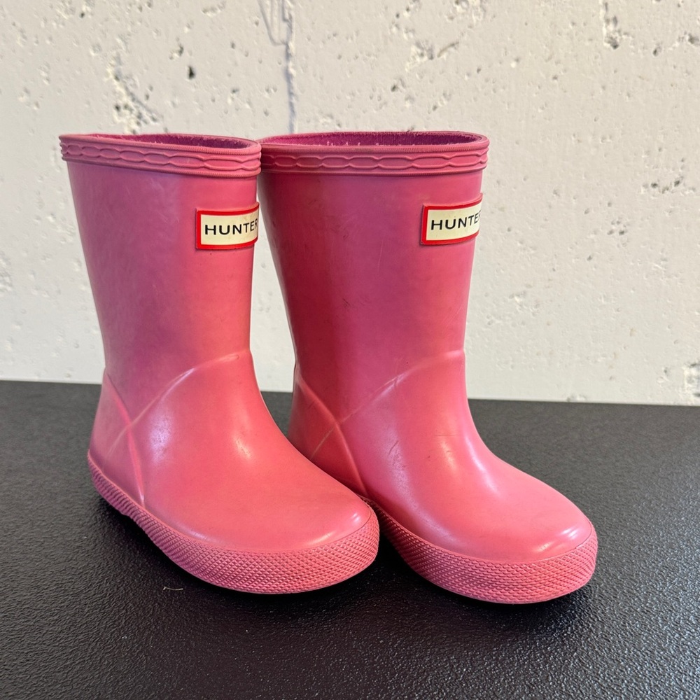 Hunter Fuchsia Waterproof Boots